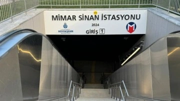 Ataköy-Olimpiyat Metro Hattı'nın Mimarsinan İstasyonu açıldı