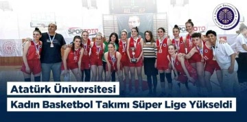 Atatürk Üniversitesi kadın basketbol takımı süper lige yükseldi