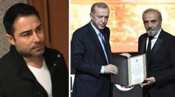 Atilla Taş, Erdoğan'ın elinden ödül alan Yılmaz Erdoğan'ı eleştirirken baltayı taşa vurdu