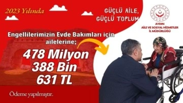 Aydın’da 1 yılda 438 milyon liralık engelli desteği yapıldı