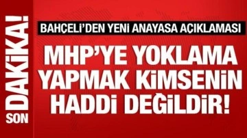 Bahçeli'den yeni anayasa açıklaması