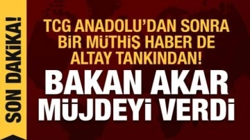 Bakan Akar müjdeyi verdi: İlk Altay tankını 23 Nisan'da teslim alacağız