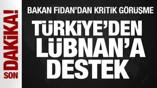 Bakan Fidan, Lübnan Başbakanı Mikati ile görüştü