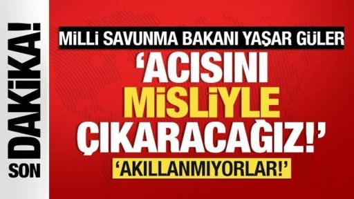 Bakan Güler: Acısını misliyle çıkaracağız!