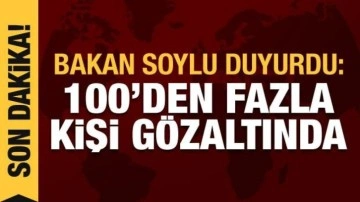 Bakan Soylu dev operasyonu duyurdu: 132 kişi gözaltına alındı