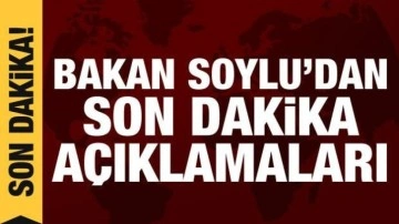 Bakan Soylu'dan Başkent Kulisi'nde son dakika açıklamalar