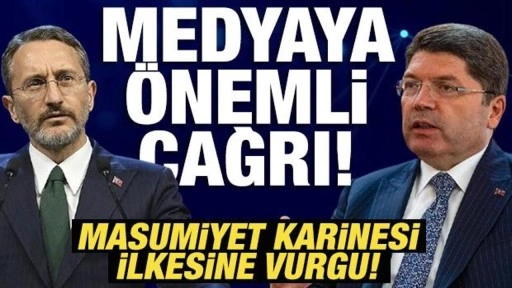 Bakan Tunç ve İletişim Başkanı Altun'dan adalet ve medya mesajı!