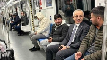 Bakan Uraloğlu, Gayrettepe-Kağıthane Metro Hattı'nı kullandı