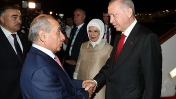 Cumhurbaşkanı Erdoğan Azerbaycan’da!