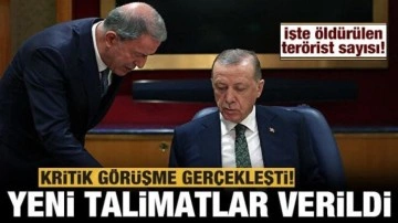 Başkan Erdoğan ve Bakan Akar arasında kritik görüşme: Yeni talimatlar verildi