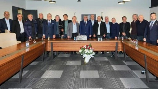 Beşiktaş'ın eski futbolcularından Serdal Adalı'ya ziyaret