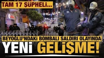 Beyoğlu'ndaki terör saldırısına ilişkin 17 şüpheliye tutuklama talebi