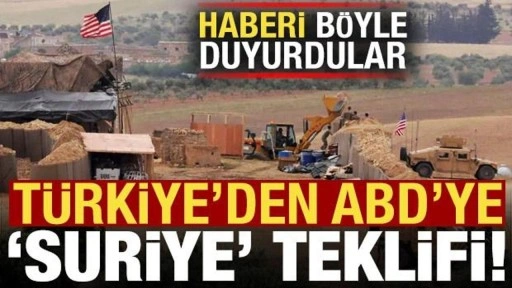 Bloomberg duyurdu: Türkiye'den ABD'ye 'Suriye' teklifi!