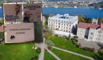 Boğaziçi Üniversitesi'nde öğretim üyesi Tolga Sütlü için asılan afişler söküldü