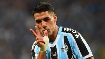 Brezilya ekibi Gremio ile ilk maçına çıkan Luis Suarez'den muhteşem performans