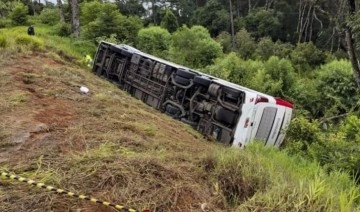 Brezilya'da otobüs devrildi: 7 kişi öldü