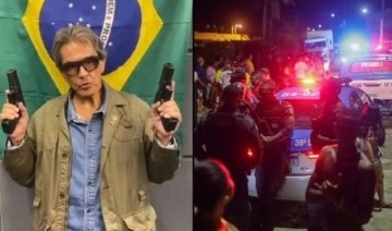Brezilyalı politikacı polislere el bombası fırlattı