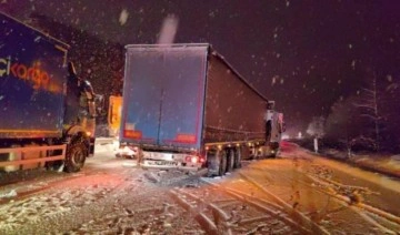 Bursa-Ankara karayolu trafiğe kapandı! Yardım konvoyları yolda kaldı