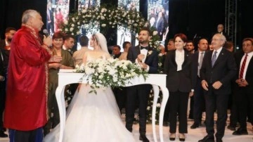 Bütün aday adayları aynı düğünde! Kılıçdaroğlu ile Akşener birlikte nikah şahidi oldu