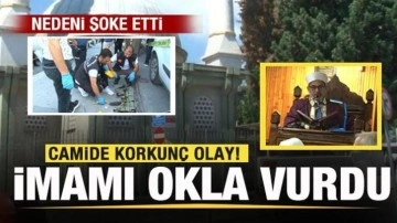 Camide korkunç olay! İmamı okla vurdu! Nedeni şoke etti