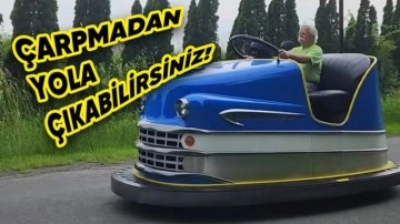 Can Sıkıntısından Yapılan Gerçek Boyutlu Çarpışan Araba