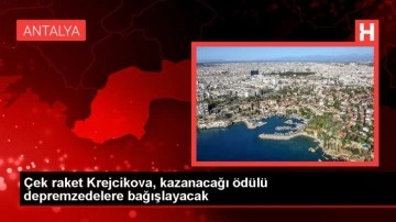 Çek raket Krejcikova, kazanacağı ödülü depremzedelere bağışlayacak