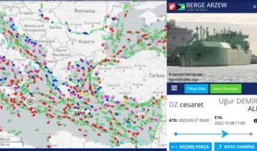 Cezayir'den yola çıkan LNG gemisi 8 Ekim'de Türkiye'de