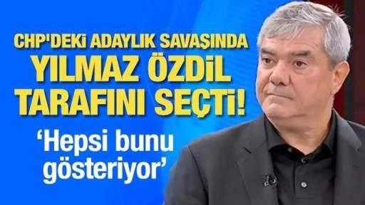 CHP'deki adaylık savaşında Yılmaz Özdil tarafını seçti!