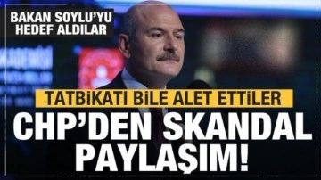 CHP Gençlik Kolları'ndan skandal Süleyman Soylu paylaşımı