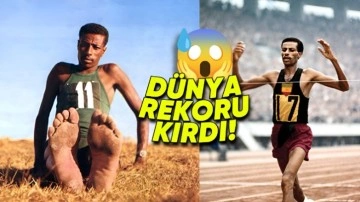 Çıplak Ayakla Koşarak Dünya Rekoru Kıran Olimpiyat Şampiyona