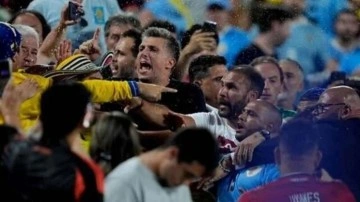 Copa Amerika'dan elenen Uruguaylı futbolcular taraftara saldırdı