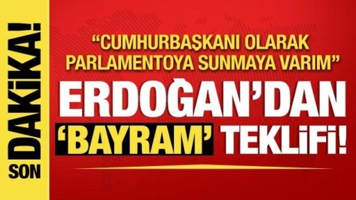 Cumhurbaşkanı Erdoğan: 21 Mart'ın bayram olarak ilan edilmesini teklif ediyorum