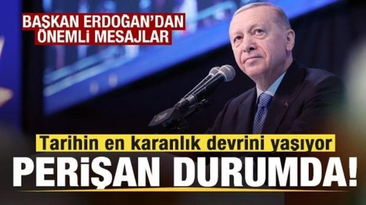 Cumhurbaşkanı Erdoğan'dan İzmir tepkisi: Tarihin en karanlık devrini yaşıyor! Perişan durumda!