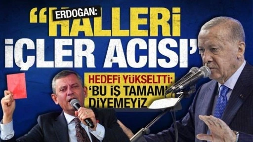 Cumhurbaşkanı Erdoğan'dan Özgür Özel'e tepki: Siz gidin kırmızı kartlarla puzzle yapın