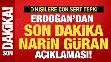 Cumhurbaşkanı Erdoğan'dan son dakika Narin Güran açıklaması! O kişilere çok sert tepki