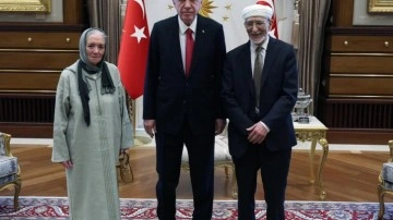Cumhurbaşkanı Erdoğan'dan sürpriz görüşme! Taha Abdurrahman'ı Külliye'de ağırladı