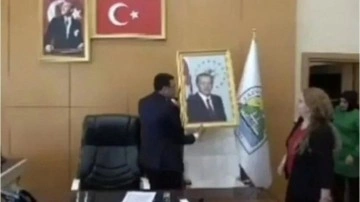 Cumhurbaşkanı Erdoğan'ın fotoğrafını indirmişti! DEM'li başkana soruşturma