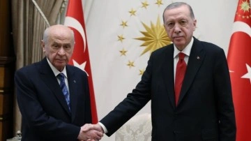 Cumhurbaşkanı Erdoğan, MHP Genel Başkanı Bahçeli'yi kabul etti