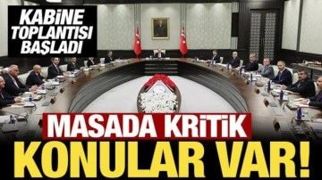 Cumhurbaşkanlığı Kabinesi, Cumhurbaşkanı Erdoğan başkanlığında Beştepe'de toplandı