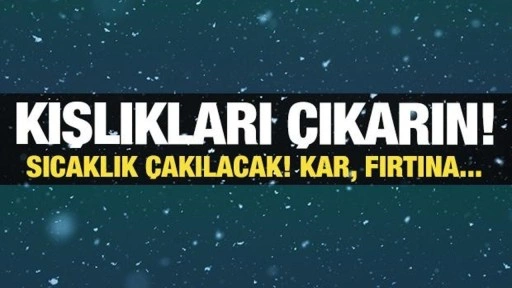 Daha da soğuyor! Kar yağışı için geri sayım! Meteoroloji'den uyarı