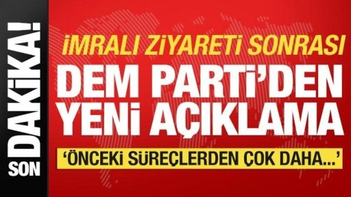 DEM Parti'den İmralı ziyareti sonrası yeni açıklama