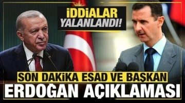 Diplomatik kaynaklardan Cumhurbaşkanı Erdoğan ve Esad açıklaması! İddialar yalanlandı