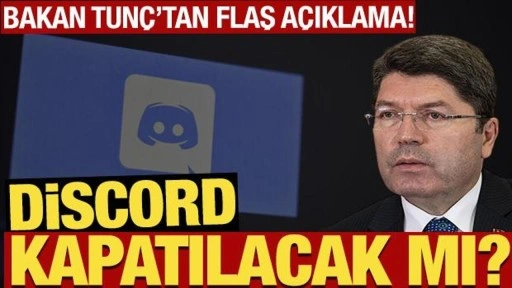 Discord'a erişim engeli getirildi! Bakan Tunç uyarmıştı