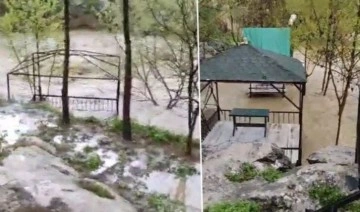 Diyarbakır'da çay taştı, bahçeler su altında kaldı