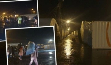 Diyarbakır'da sağanak yağış alarmı! Çadır kent tahliye edildi