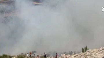 Diyarbakır'da yangını çıktı! Askeri helikopter de destek veriyor
