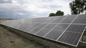 Edirne'de su iletim istasyonuna kurulan güneş enerjisi santrali maliyetleri azaltacak