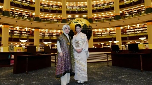 Emine Erdoğan, Japonya Veliaht Prensesi Akishino ile bir araya geldi