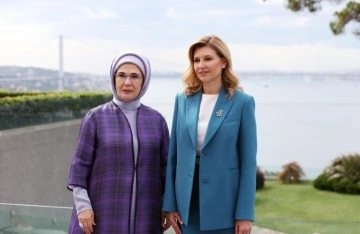 Emine Erdoğan, Ukrayna Devlet Başkanı'nın eşi Zelenska'yı İstanbul'da ağırladı