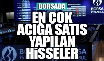 En fazla açığa satış yapılan hisseler 22/11/2022